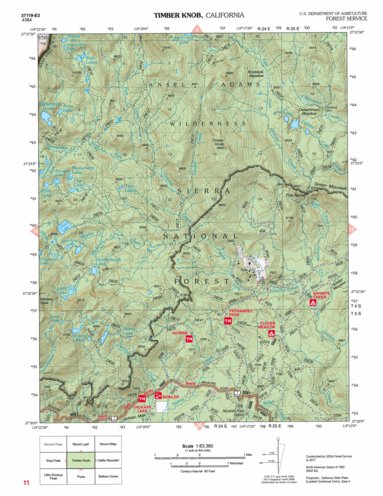 Timber Knob Map by US Forest Service R5 | Avenza Maps