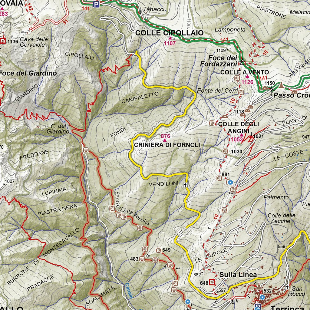 306 Alpi Apuane Sud Map by CARTAGO | Avenza Maps