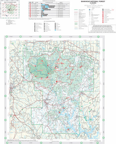 Bankhead National Forest Visitor Map Preview 1