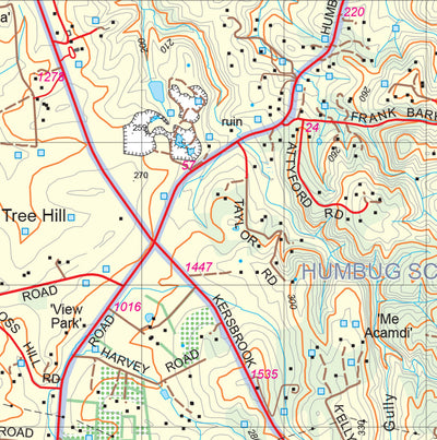 Mount Lofty Ranges Map 178A Preview 3