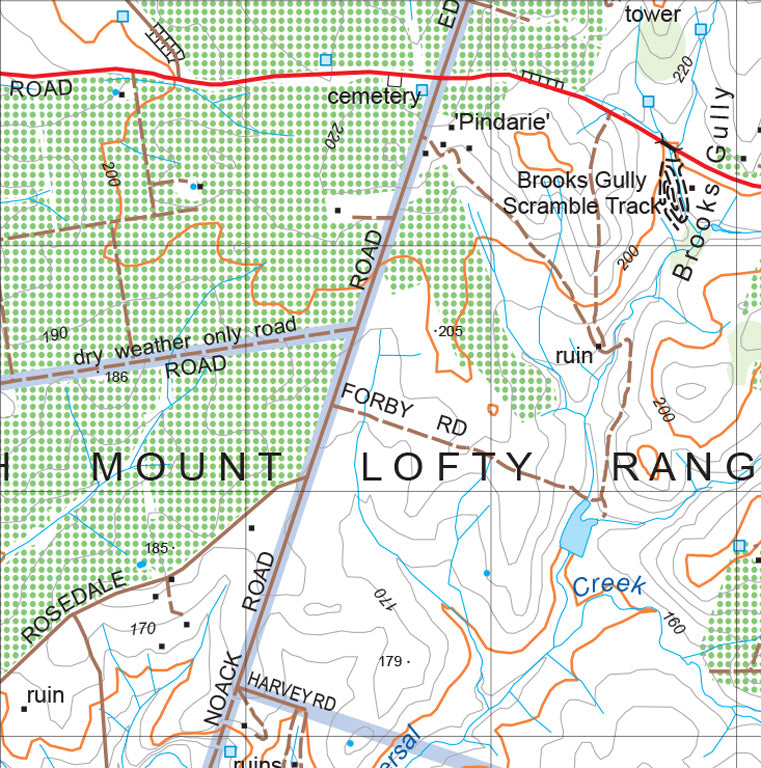 Mount Lofty Ranges Map 178D by Mapland - Department for Environment and ...
