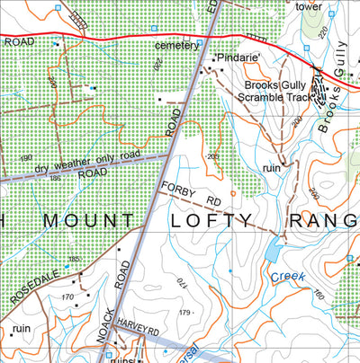 Mount Lofty Ranges Map 178D Preview 2