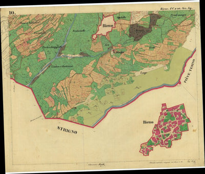 BIENO Mappa originale d'impianto del Catasto austro-ungarico. Scala 1:2880 Preview 1