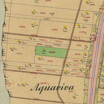 BESENELLO-ROVERETO Mappa originale d'impianto del Catasto austro-ungarico. Scala 1:2880 Preview 2