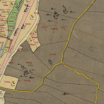 BESENELLO-ROVERETO Mappa originale d'impianto del Catasto austro-ungarico. Scala 1:2880 Preview 3