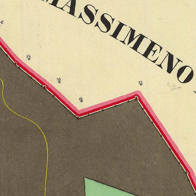 BOCENAGO Mappa originale d'impianto del Catasto austro-ungarico. Scala 1:2880 Preview 3