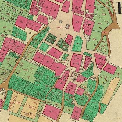 BOCENAGO Mappa originale d'impianto del Catasto austro-ungarico. Scala 1:2880 Preview 2