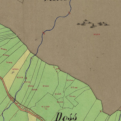 BONDO Mappa originale d'impianto del Catasto austro-ungarico. Scala 1:2880 Preview 3