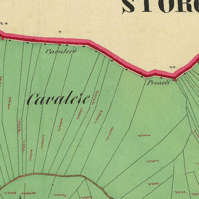 BONDONE Mappa originale d'impianto del Catasto austro-ungarico. Scala 1:2880 Preview 3