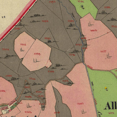 BORGO Mappa originale d'impianto del Catasto austro-ungarico. Scala 1:2880 Preview 2