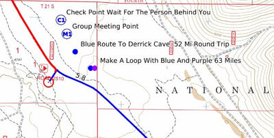 Central Oregon Where To Ride Derrick Cave Map #2 Preview 1