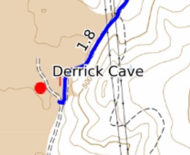 Central Oregon Where To Ride Derrick Cave Map #2 Preview 2