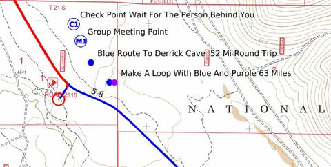 Central Oregon Where To Ride Derrick Cave Map #1 Preview 1