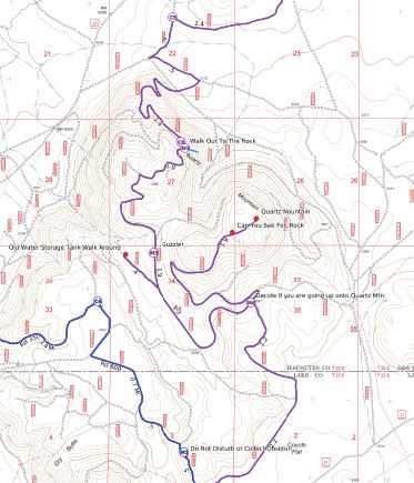 Central Oregon SxS Where To Ride Quartz Mtn and Oregon's Largest Juniper Tree Map #1 Preview 2