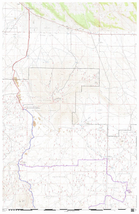 Central Oregon SxS Where To Ride 2510 Staging Area to Fort Rock Map #1 Preview 1
