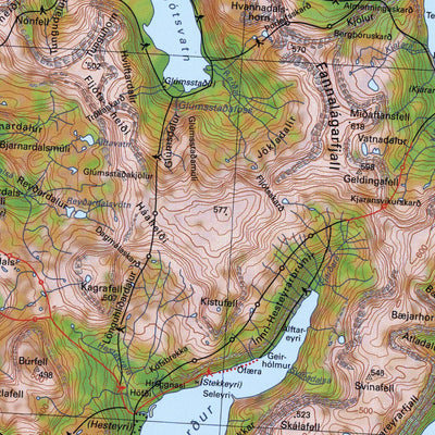 Hornstrandir Nature Reserve 1:100000 Preview 3