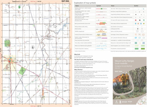 Mount Lofty Ranges Map 206A Preview 1