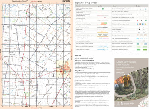 Mount Lofty Ranges Map 207A Preview 1