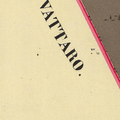 BOSENTINO Mappa originale d'impianto del Catasto austro-ungarico. Scala 1:2880 Preview 2