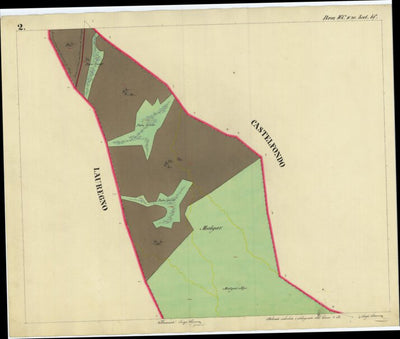 BREZ Mappa originale d'impianto del Catasto austro-ungarico. Scala 1:2880 Preview 2