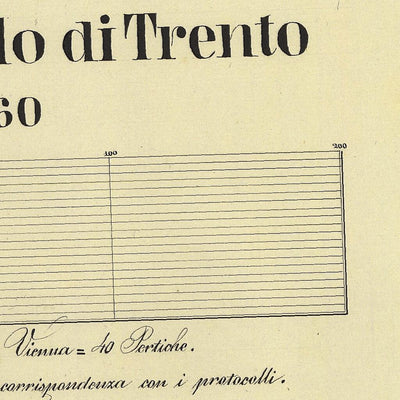 CADINE Mappa originale d'impianto del Catasto austro-ungarico. Scala 1:2880 Preview 3