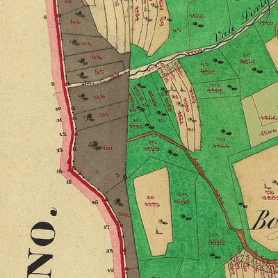 CALDONAZZO Mappa originale d'impianto del Catasto austro-ungarico. Scala 1:2880 Preview 2