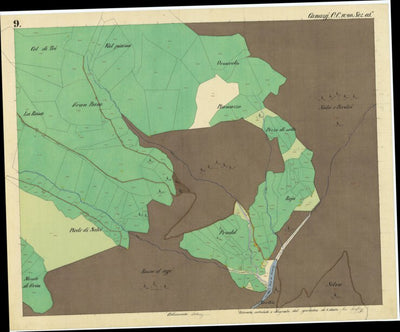 CANAZEI Mappa originale d'impianto del Catasto austro-ungarico. Scala 1:2880 Preview 1