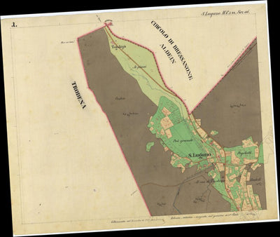 CARANO Mappa originale d'impianto del Catasto austro-ungarico. Scala 1:2880 Preview 2