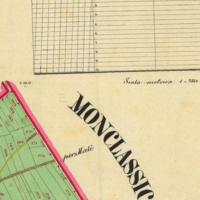 CARCIATO Mappa originale d'impianto del Catasto austro-ungarico. Scala 1:2880 Preview 3