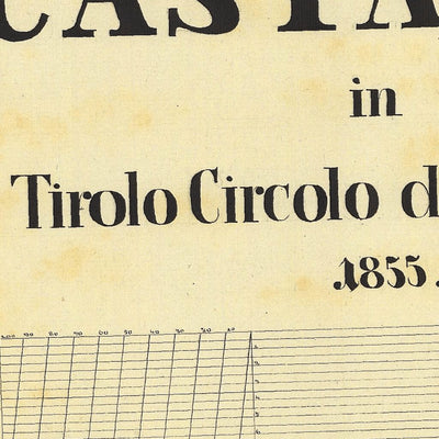 CASTAGNÈ Mappa originale d'impianto del Catasto austro-ungarico. Scala 1:2880 Preview 3
