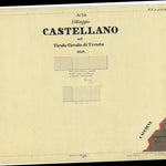 CASTELLANO Mappa originale d'impianto del Catasto austro-ungarico. Scala 1:2880 Preview 1