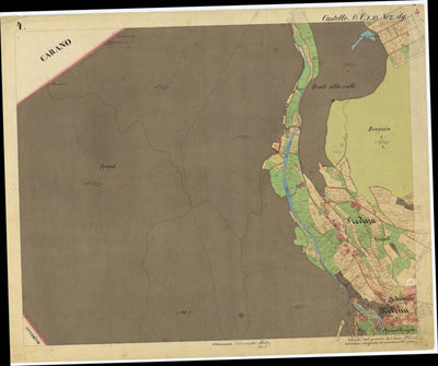 CASTELLO DI FIEMME Mappa originale d'impianto del Catasto austro-ungarico. Scala 1:2880 Preview 2