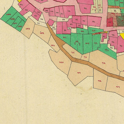 CASTELLO DI OSSANA MALÈ Mappa originale d'impianto del Catasto austro-ungarico. Scala 1:2880 Preview 3
