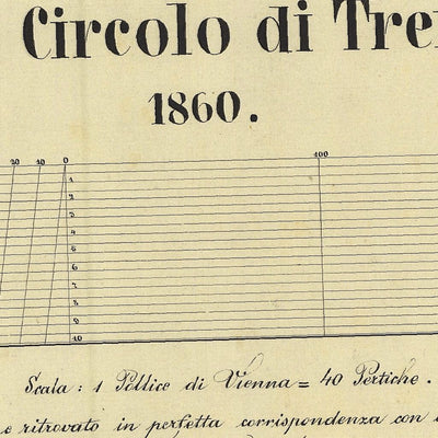 CAVEDAGO Mappa originale d'impianto del Catasto austro-ungarico. Scala 1:2880 Preview 2