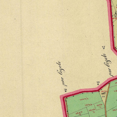 CELEDIZZO Mappa originale d'impianto del Catasto austro-ungarico. Scala 1:2880 Preview 3