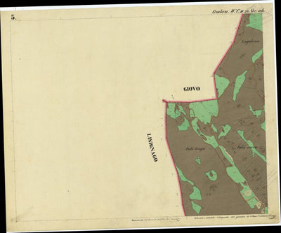 CEMBRA Mappa originale d'impianto del Catasto austro-ungarico. Scala 1:2880 Preview 3