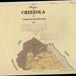 CHIZZOLA Mappa originale d'impianto del Catasto austro-ungarico. Scala 1:2880 Preview 1
