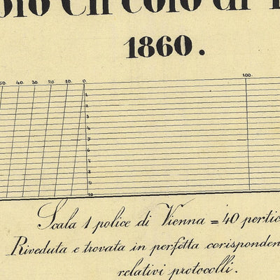 CIMONE Mappa originale d'impianto del Catasto austro-ungarico. Scala 1:2880 Preview 3
