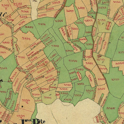 CINTE TESINO PRIMA PARTE Mappa originale d'impianto del Catasto austro-ungarico. Scala 1:2880 Preview 3