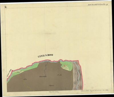 CINTE TESINO SECONDA PARTE Mappa originale d'impianto del Catasto austro-ungarico. Scala 1:2880 Preview 3