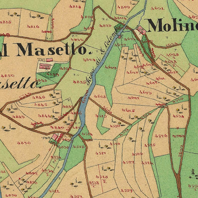 CIVEZZANO Mappa originale d'impianto del Catasto austro-ungarico. Scala 1:2880 Preview 3