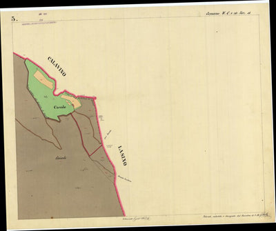 COMANO Mappa originale d'impianto del Catasto austro-ungarico. Scala 1:2880 Preview 2