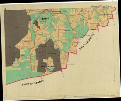CUNEVO Mappa originale d'impianto del Catasto austro-ungarico. Scala 1:2880 Preview 2