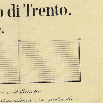 DERCOLO PRIMA PARTE Mappa originale d'impianto del Catasto austro-ungarico. Scala 1:2880 Preview 2