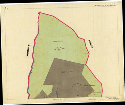DARZO Mappa originale d'impianto del Catasto austro-ungarico. Scala 1:2880 Preview 2