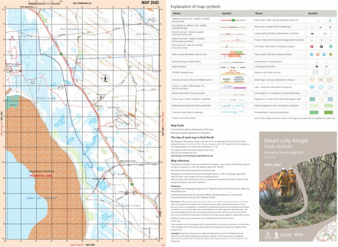 Mount Lofty Ranges Map 204D Preview 1