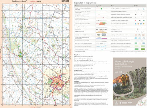 Mount Lofty Ranges Map 207D Preview 1