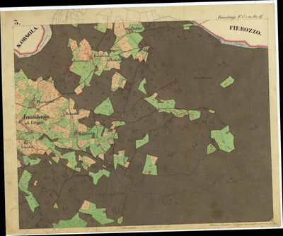 FRASSILONGO Mappa originale d'impianto del Catasto austro-ungarico. Scala 1:2880 Preview 2