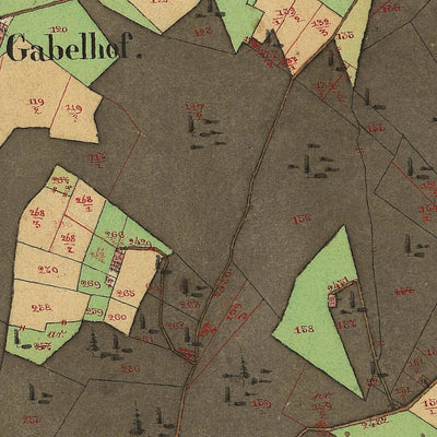 FRASSILONGO Mappa originale d'impianto del Catasto austro-ungarico. Scala 1:2880 Preview 3