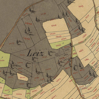 FOLGARIA Mappa originale d'impianto del Catasto austro-ungarico. Scala 1:2880 Preview 3